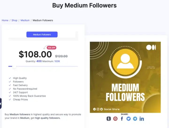 Buying Medium Followers